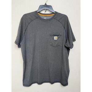 Carhartt Men’s Athletic Grey Short Sleeve T-shirt Sz Large Soft Comfy Preppy
